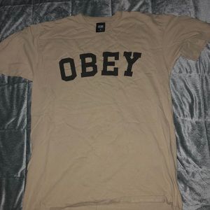 OBEY tan T-Shirt